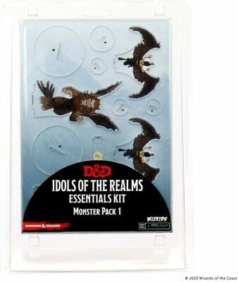 D&amp;D Icons of the Realms Miniatures Essentials Miniatury 2D — pakiet potworów nr 1
